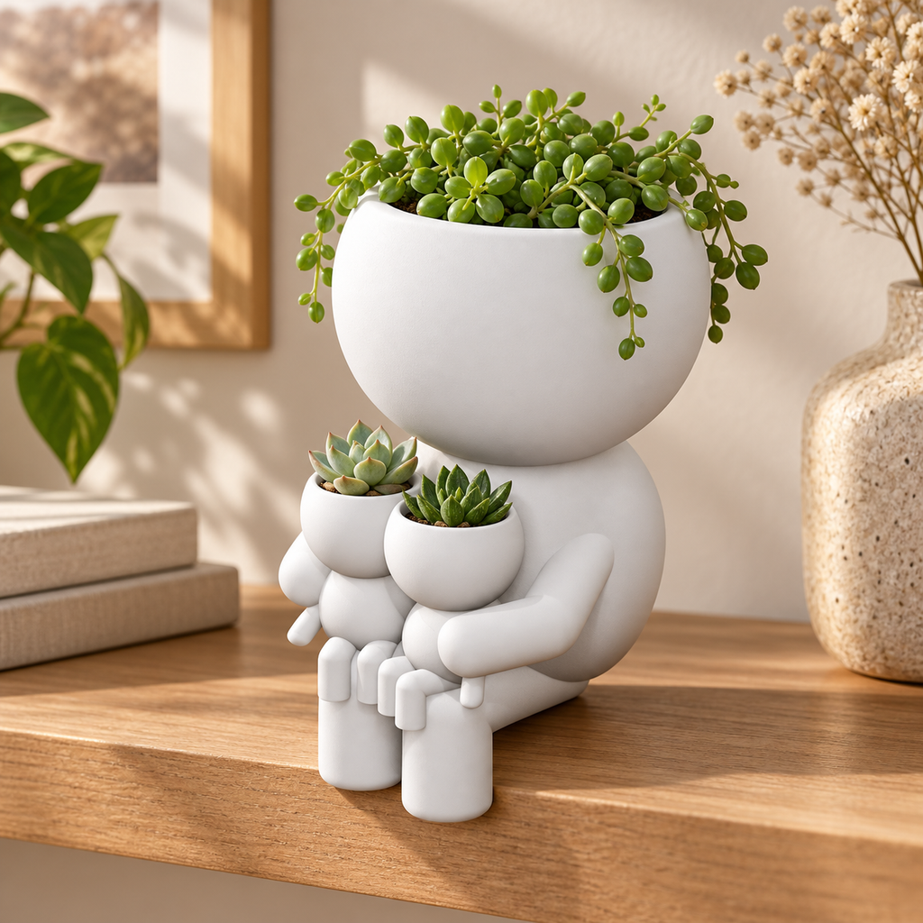 Gran and the Twins | Family Planter hero lifestyle view