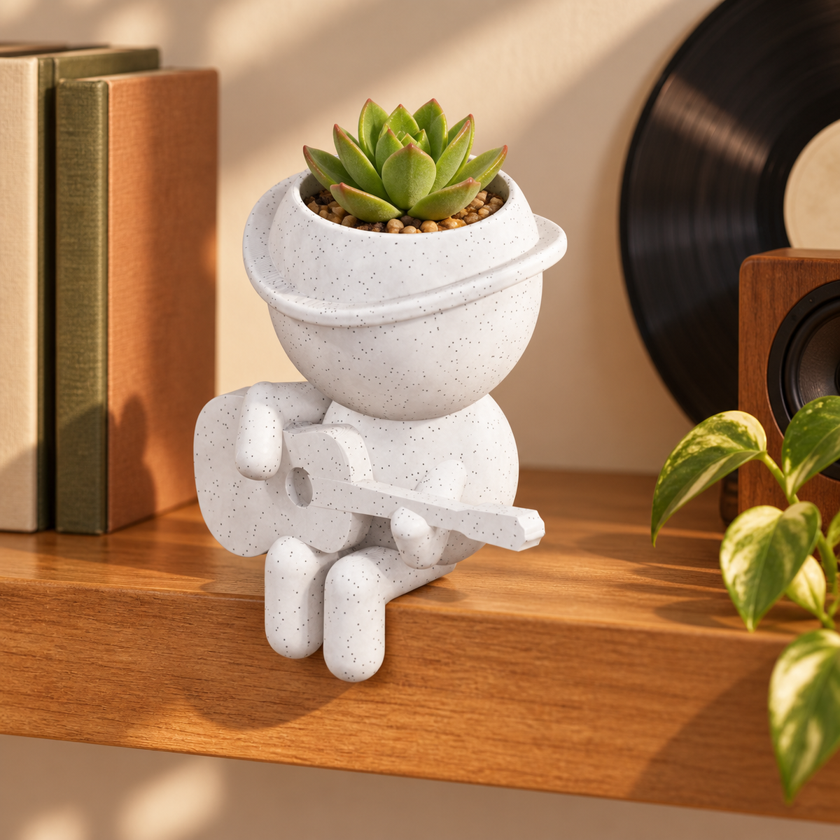 Troubadour Moss Strums Up a Little Joy | Guitar Planter