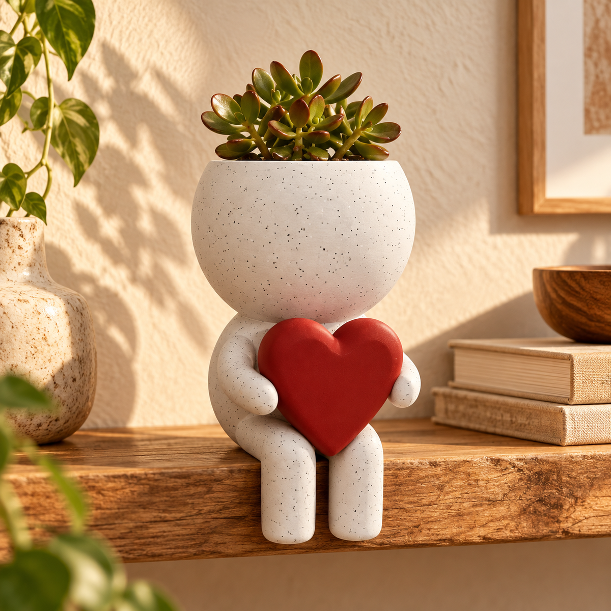 Heartley Gives Big Love | Heart Planter editorial view