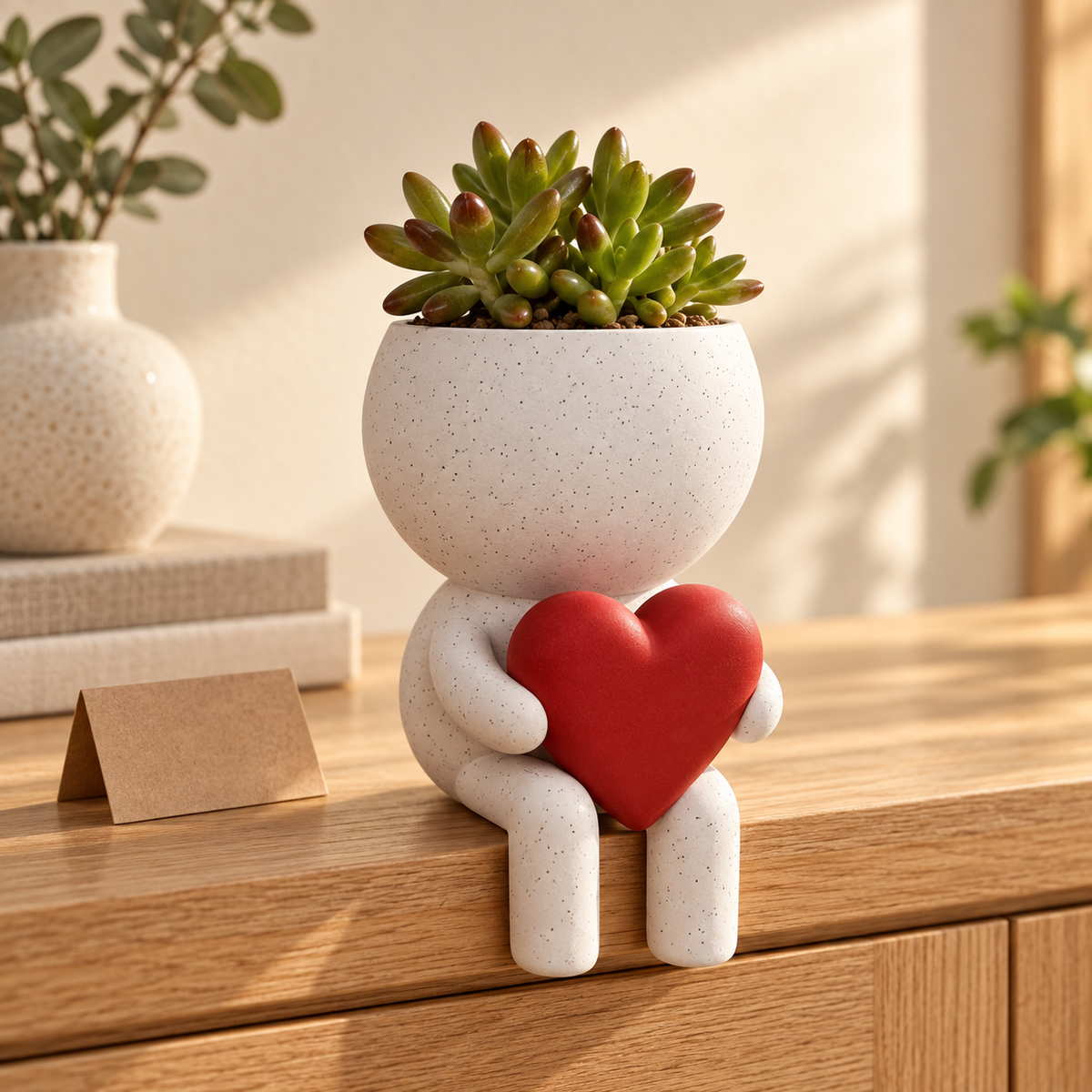 Heartley Gives Big Love | Heart Planter gift presentation