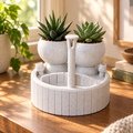 The Soak Set Takes a Break | Hot Tub Planter hero lifestyle view