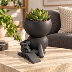 Trackside | Kid and Train Planter editorial view