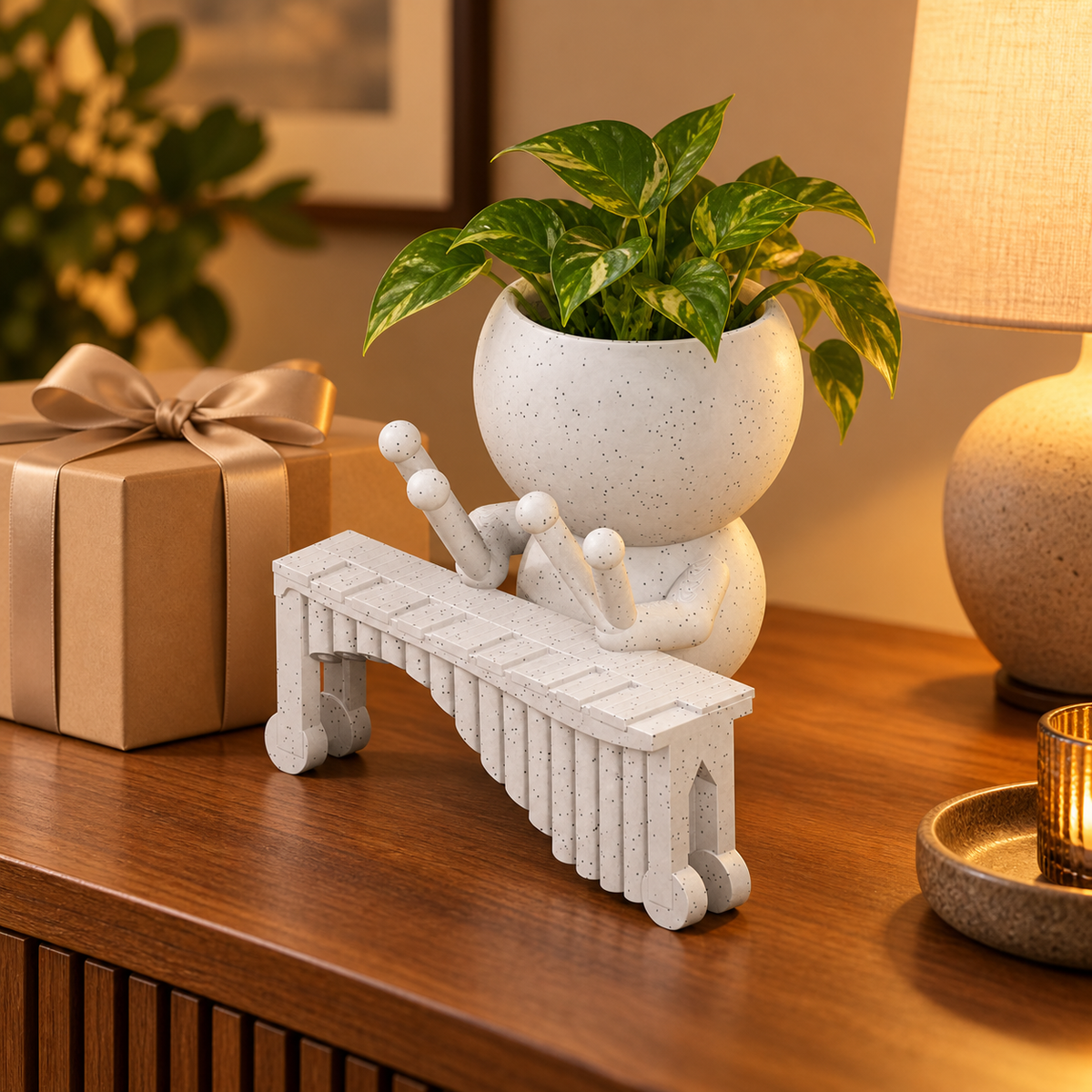 Marimba Moxie Makes Some Noise | Marimba Planter gift presentation