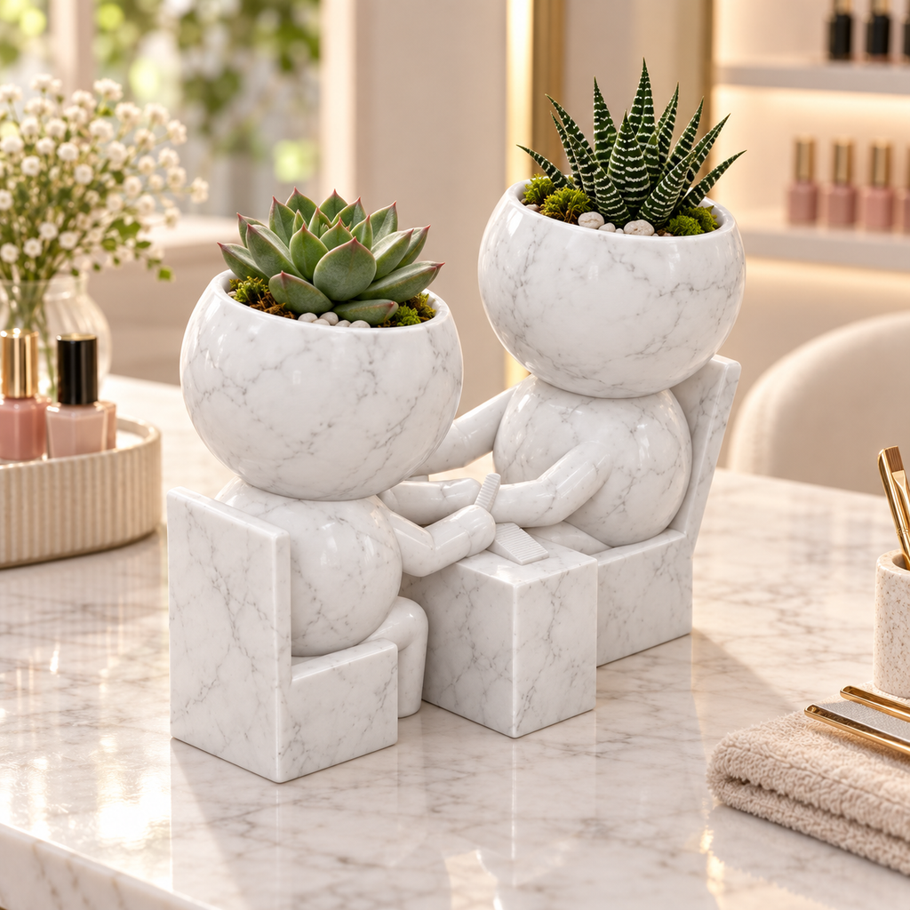 Polish Pals at Work | Nail Technician Planter hero lifestyle view