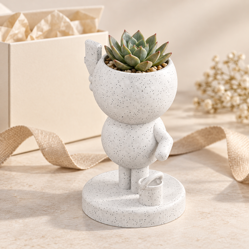 Brush Painter Planter gift presentation