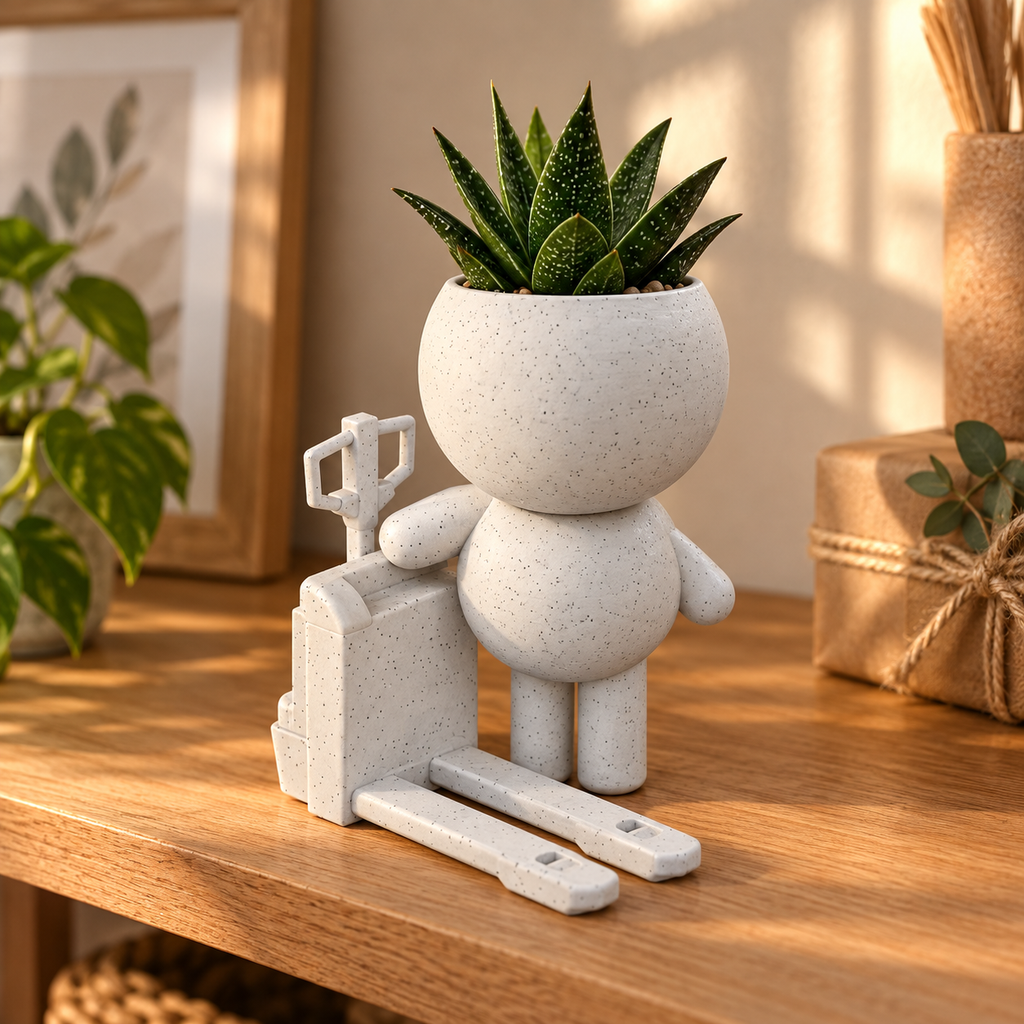 Pallet Pete Moves the Day | Pallet Truck Planter gift presentation