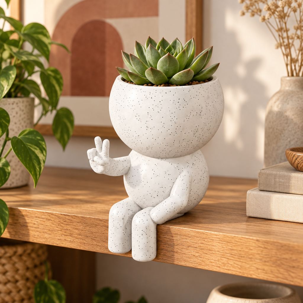 Peace Sign Planter editorial view