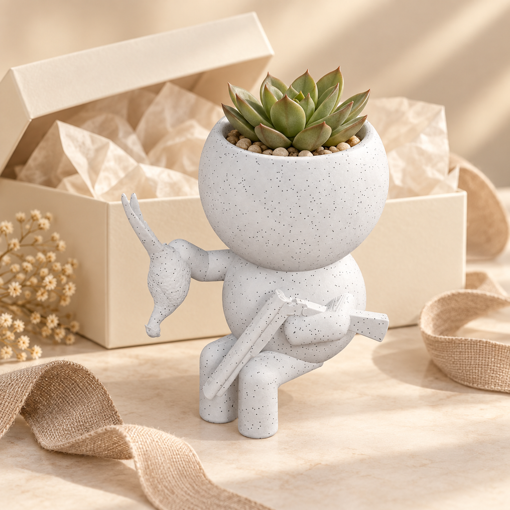 Scout Pheasant Planter gift presentation