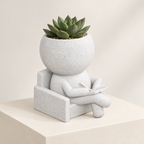 Note Moss armchair planter editorial styled view