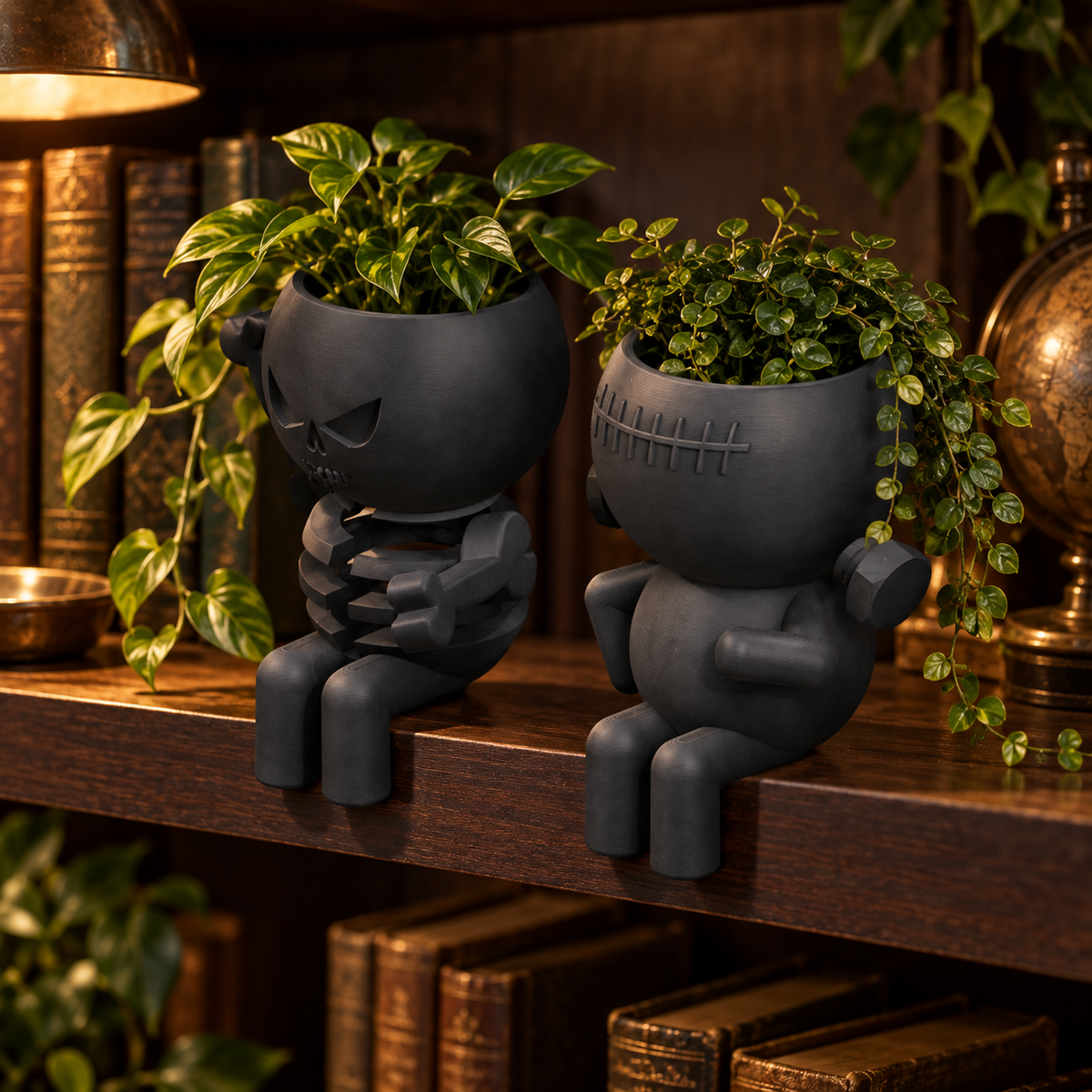 Editorial image of Bone and Bolt Planter Pair