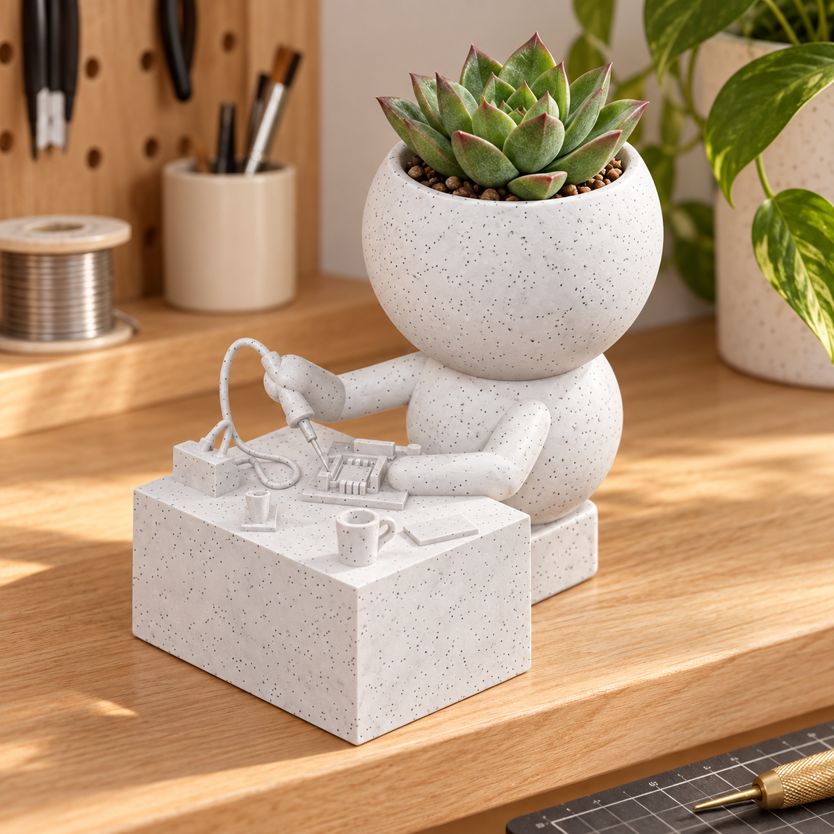 Flux Soldering Planter editorial view