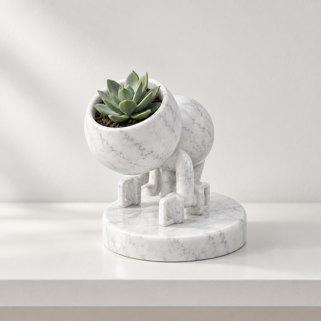 Tuck character planter editorial view