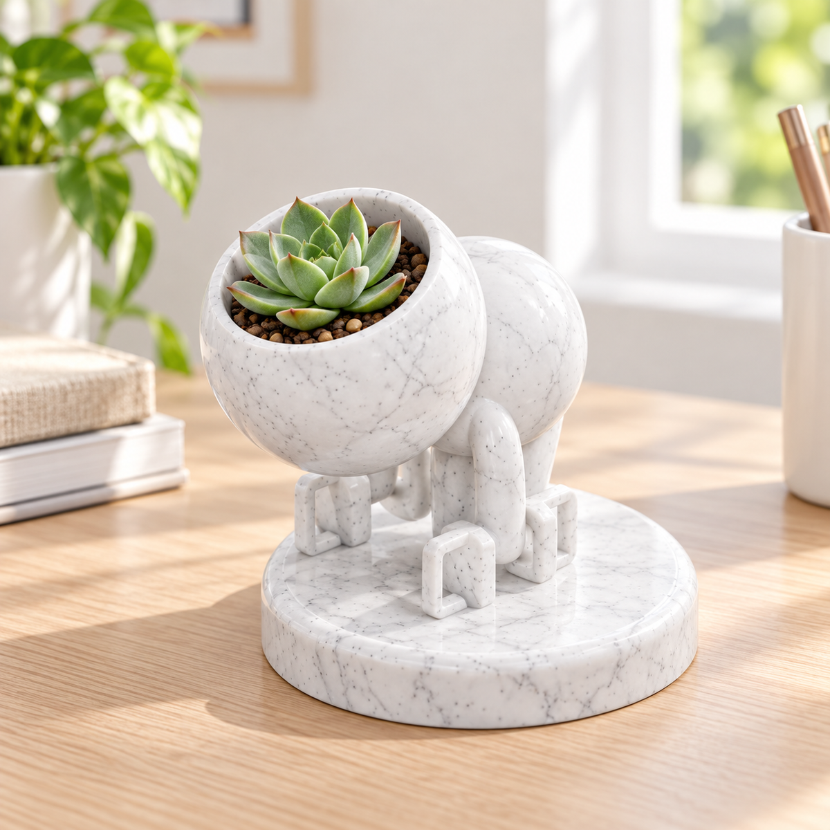 Tuck character planter hero view