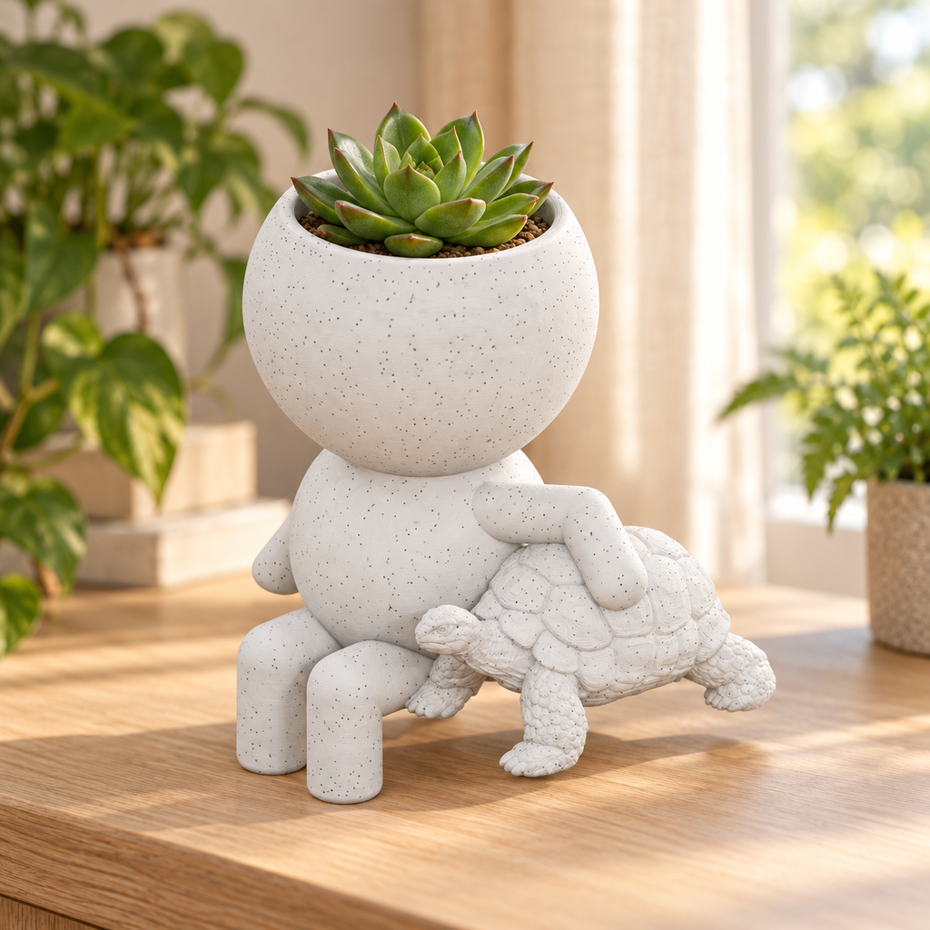 Shelby Slowgrow's Garden Stroll: Tortoise Planter hero lifestyle view