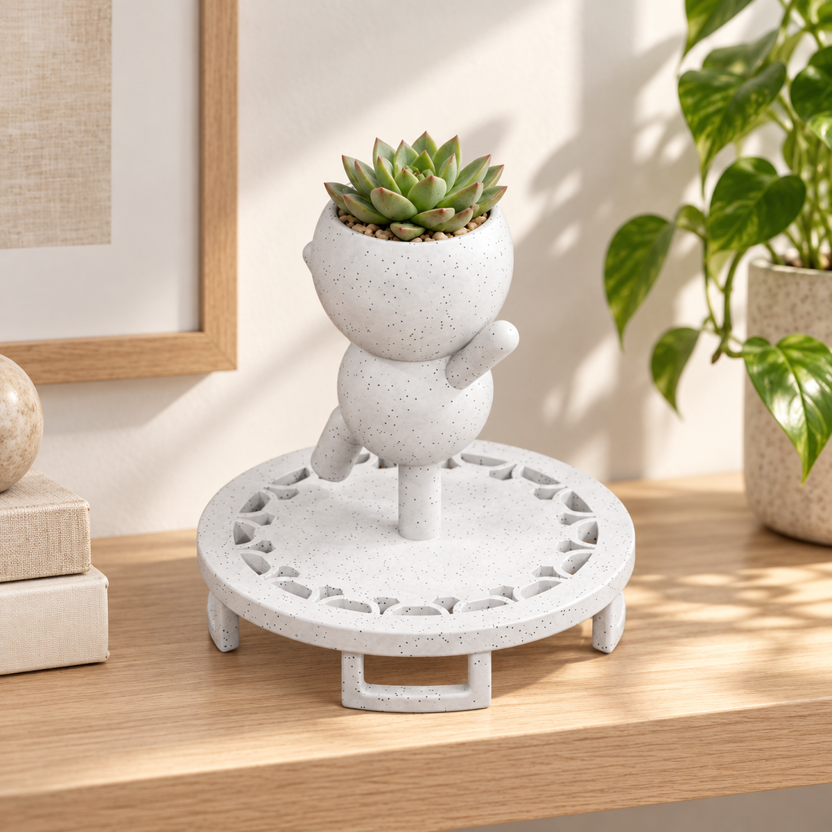 Bounce Trampoline Planter gift view