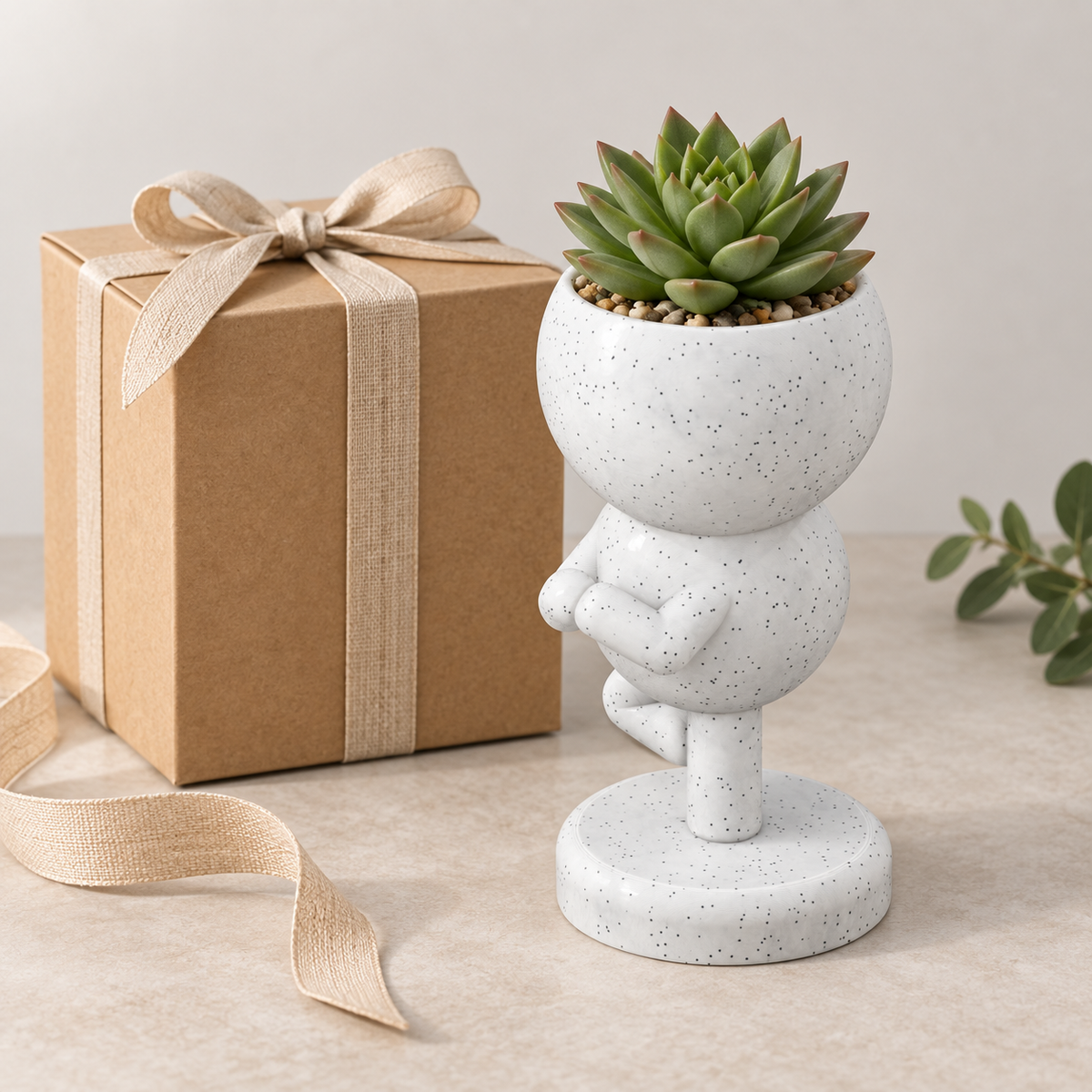 Gift presentation image of Balance Tree Pose Planter