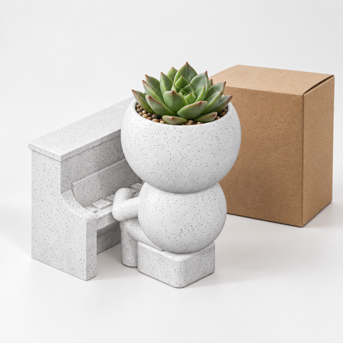 Gift presentation image of Vince Piano Planter