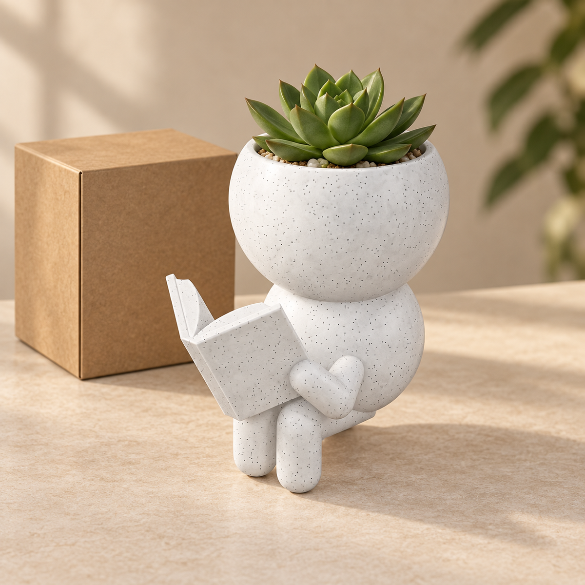 Gift presentation image of Page Turner Reader Planter