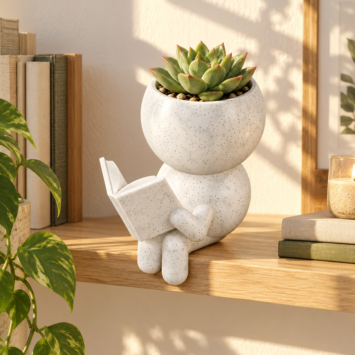 Hero lifestyle image of Page Turner Reader Planter