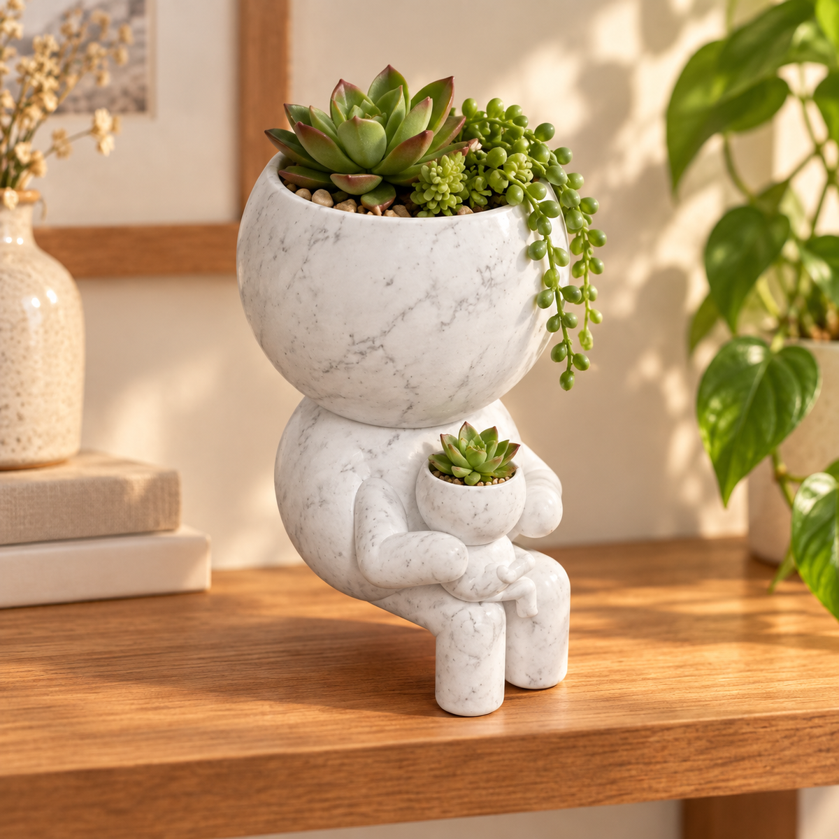 Hero lifestyle image of Little Link Companion Planter