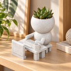 Ctrl + Sprout Logs On | Work From Home Planter hero lifestyle view