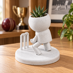 Keeper Kip's Big Save: Cricket Wicket Keeper Planter hero lifestyle view