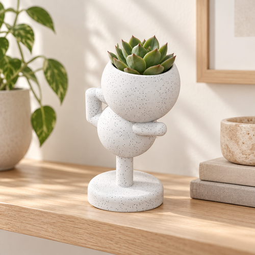 Balance Bloom yoga planter hero lifestyle view