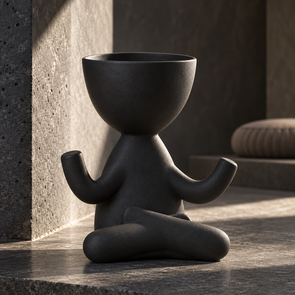 Stillpoint Yoga Head Planter editorial view