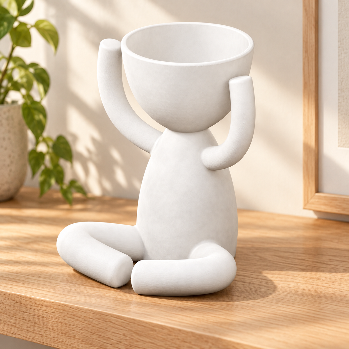 Arms Up Head Planter hero lifestyle view