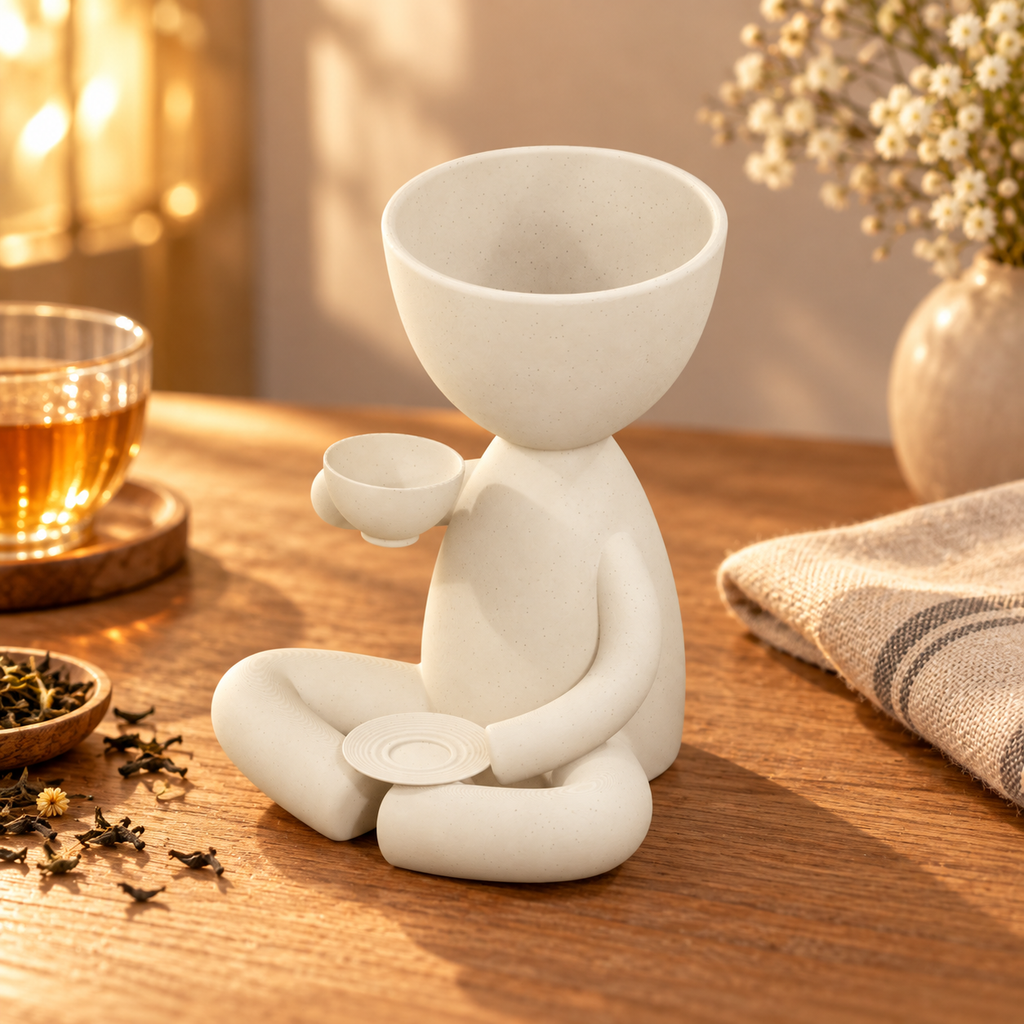 Tea Time Head Planter gift presentation
