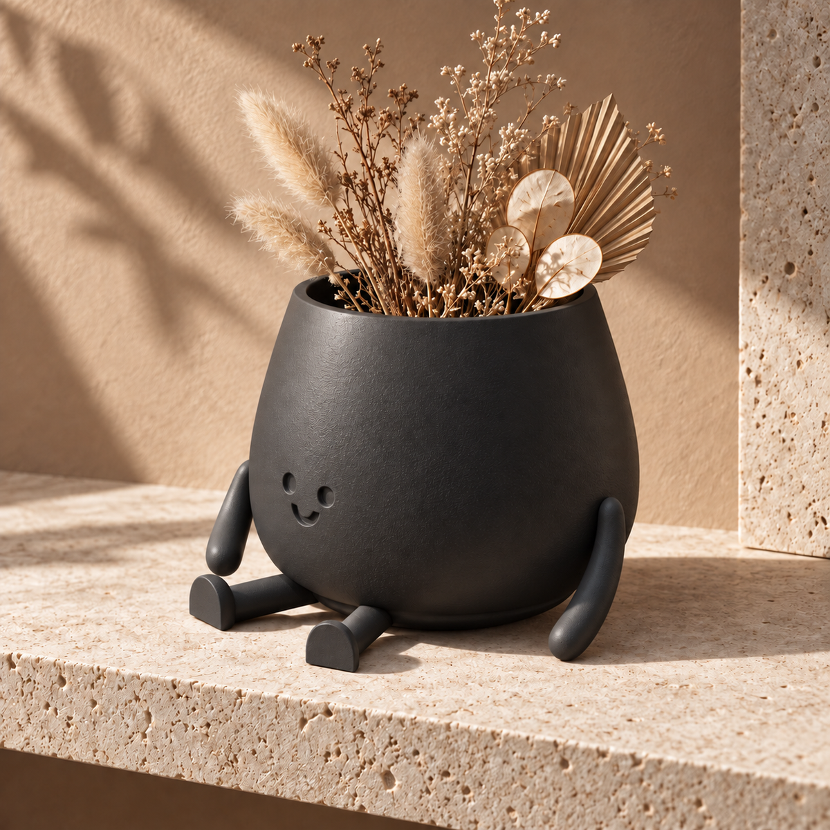 Sunny Happy Face Planter editorial view