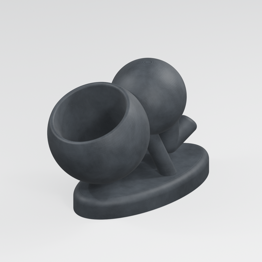 Balancing Act in Charcoal Black
