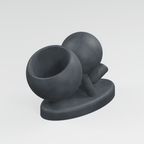 Balancing Act in Charcoal Black