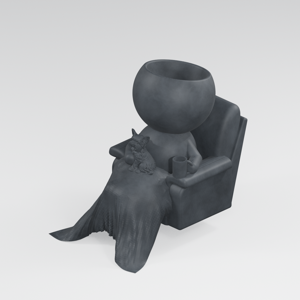 Nanna Moss Charcoal Black