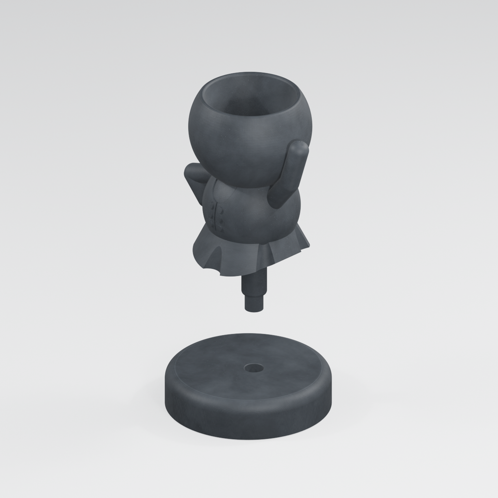 Highland Hopper Steps Up | Highland Dancer Planter Charcoal Black finish