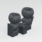 Polish Pals at Work | Nail Technician Planter in Charcoal Black finish