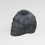 John Tyler Head Planter in Charcoal Black
