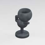 Pirouette Keeps the Good Vibes Spinning | Dancer Planter in Charcoal Black finish