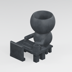 Ctrl + Sprout Logs On | Work From Home Planter in Charcoal Black finish