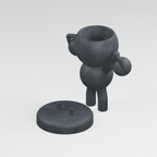 Kettle Bloom fitness planter in Charcoal Black