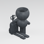 Pallet Pete Moves the Day | Pallet Truck Planter in Charcoal Black finish