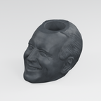 Joe Biden Head Planter in Charcoal Black