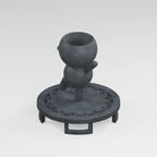 Bounce Trampoline Planter in Charcoal Black