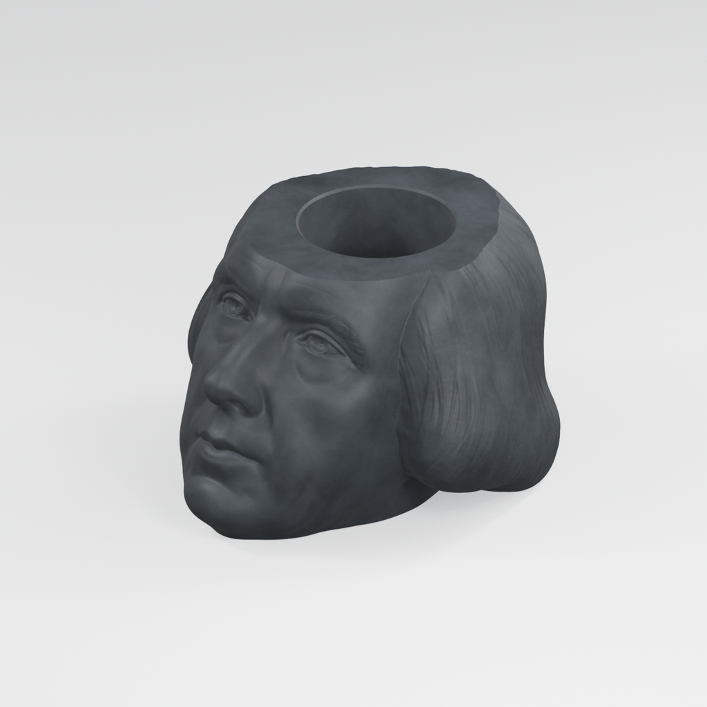 James Madison Head Planter in Charcoal Black