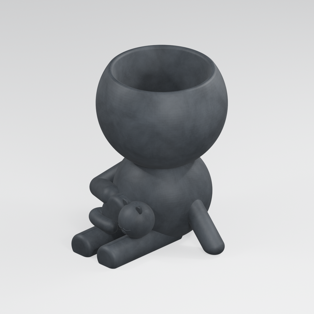 Catnap Takes Five in Charcoal Black finish