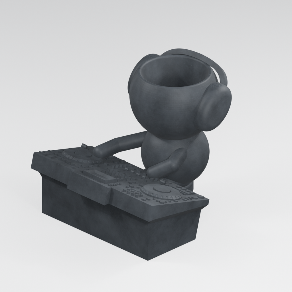 DJ Sproutbeat's Deck Set: DJ Planter in Charcoal Black finish