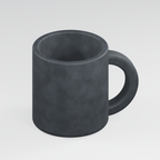 Mugsy Mug planter in Charcoal Black