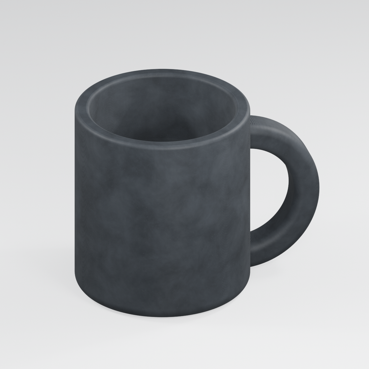 Mugsy Mug planter in Charcoal Black