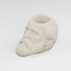 Rutherford B. Hayes Head Planter in Ivory White