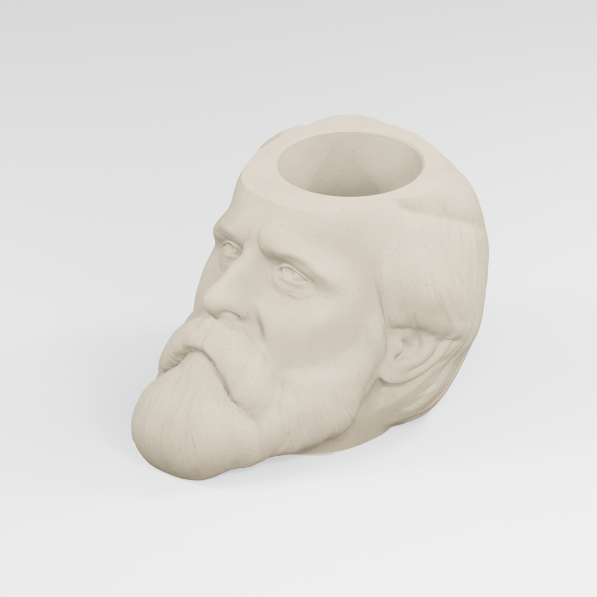 Rutherford B. Hayes Head Planter in Ivory White